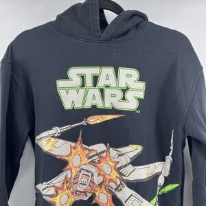 Disney 100 Star Wars Youth Boys Hoodie Size XL Black Graphic